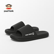 大嘴猴（paul frank）拖鞋男夏季室內(nèi)居家踩屎感涼拖鞋 黑 40-41 