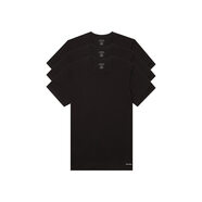 Calvin Klein 男式 S/S 圓領(lǐng) 3 件裝 黑色//白色 1X Tall
