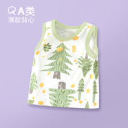 迪迪熊日記（DIDIXIONGRIJI）寶寶背心嬰兒夏季薄款純棉兒童背心內穿女童吊帶無(wú)袖夏裝打底男童 (夏季背心)小森林 90CM