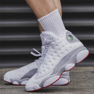 耐克（NIKE）Air Jordan 13 Wolf Grey aj13 防滑減震耐磨休閑運動復(fù)古籃球鞋 414571-160 白灰 43 (275mm)