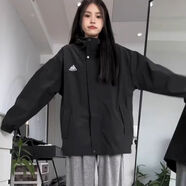 許棋杏n+a納迪亞沖鋒衣山峰沖鋒衣女機(jī)能工裝夾克潮牌寬松高街情侶 黑色高品質(zhì)面料刺繡和工藝 S7590斤