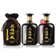 五嶺古井鎮(zhèn)五嶺洞藏固態(tài)法純糧濃香型高度白酒 52度 1500mL 2瓶 黑金剛