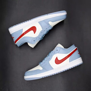 耐克【極速發(fā)貨】Air Jordan 1 Low AJ1低幫鐳射板鞋 FQ9112-100 DC0774-164 白藍紅 38