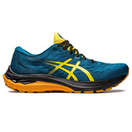亞瑟士（asics）GT-2000 11 TR 網(wǎng)面透氣 耐磨緩震 男士運動(dòng)跑步鞋 藍/黃/橙 1011B574-750 標準40/US7