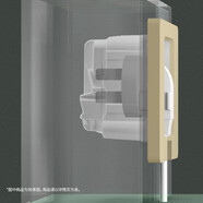 公牛（BULL）開(kāi)關(guān)插座嵌入式插座可調節空調冰箱隱藏插座 GTBZ104 金色三孔16A