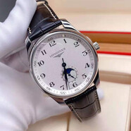 【二手99新】24年全套浪琴（LONGINES）名匠系列四針月相 八針月相 新機芯自動機械多功能男表 42mm 白盤皮帶 L2.919.4.78.3 新機芯 全套