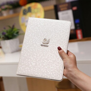 永司2021新款ipad10.2寸9.7寸平板保護套ipad5迷你4mini3防摔6殼air23 白色 天鵝+鋼化膜 iPad 2020(10.2英寸)