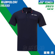 尤尼克斯（YONEX）2023yy羽毛球服英倫風(fēng) 215133 男女情侶運動(dòng)POLO恤連衣裙 男款115133BCR藏青 XL O