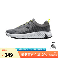 駱駝（CAMEL）戶外休閑鞋女士2023春季新款網(wǎng)面透氣輕便防滑徒步運動鞋子男 F13M693024，深灰/熒光綠，男 38