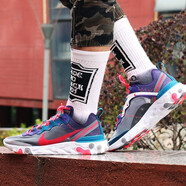 耐克（NIKE）新款男女鞋緩震透氣低幫跑步鞋BQ6166-101 CJ6897-061 紅色 43