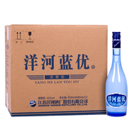 洋河大曲 藍優(yōu)42度 綿柔濃香型白酒 宴請自飲好酒 42度 480mL 12瓶 整箱
