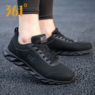 361°男鞋 跑步鞋男運動(dòng)鞋子秋冬季款透氣361度男鞋休閑鞋旅游鞋時(shí)尚潮 曜石黑/黑炭灰2279 43