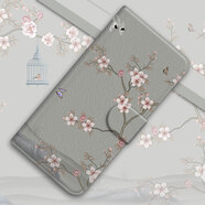 水草人直播間適用于Iphone蘋果全系列皮套翻蓋手機殼保護套軟殼國潮錦鯉 喜上梅梢-皮套 iPhone 8 Plus