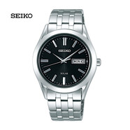 精工（SEIKO） 男表女表經(jīng)典系列光能藍寶石防水休閑精準商務(wù)大氣情侶腕表 SBPX083（表芯：V158）