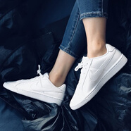 耐克（NIKE）板鞋女鞋COURT皮面潮流百搭防滑耐磨低幫運(yùn)動鞋青少年學(xué)生休閑鞋 833535-102 38.5
