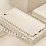 倍思力 適用蘋果6plus手機殼iPhone6S PLus男女款防摔全包磨砂保護(hù)套超薄軟外殼 古董白-純色 蘋果6plus/6sPLus通用