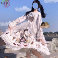 日系連衣裙全款+邊夾洛麗塔裙子夢(mèng)境少女OP軟妹蘿莉lolita蘿莉塔洛莉塔復(fù)古洋裝甜美原創(chuàng) 圖片色 S