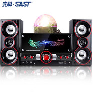 先科（SAST） 臺式電腦K歌音響家用電視音箱無(wú)線(xiàn)藍牙手機超重低音炮木質(zhì)客廳有源2.1多媒體影響 喇叭升級燈光版 標配【內置藍牙】