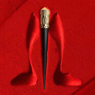 路鉑廷（Christian Louboutin）CL蘿卜丁 新品細管高跟鞋權杖紅管黑管口紅唇膏 128L#夜宴酒紅 2g