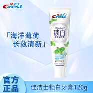 佳潔士（CREST）牙膏雙色鎖白牙膏120g持久清新口氣 去漬防漬含氟防蛀男女 海洋薄荷 120g*1支