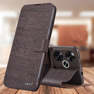 ALIVO紅米turbo3手機殼turbo3哈利波特版翻蓋保護皮套全包防摔硅膠軟殼 【紅米turbo3】橡木棕+保護膜