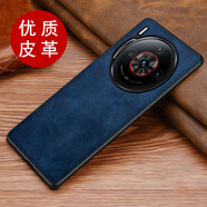 啟臣（Qichen）適用努比亞z60spro手機(jī)殼z50spro防摔皮革保護(hù)套商務(wù)簡(jiǎn)約瘋馬紋 【瘋馬紋】藍(lán) 努比亞Z60S Pro【成品】