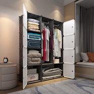 蔻絲 ColesHome 簡(jiǎn)易衣柜組裝衣櫥儲物柜塑料租房柜子