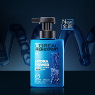 歐萊雅（LOREAL）男士氨基酸洗面奶溫和潔凈補水保濕控油凈爽深層清潔炭爽潔面膏男 水能保濕氨基酸潔面乳 180ml