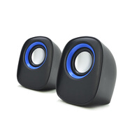 宇時(shí)代電腦音箱D05A迷你桌面小音響臺(tái)式機(jī)家用辦公小音箱小禮品音箱定制 D05A藍(lán)圈