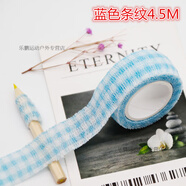 護指繃帶學(xué)生寫(xiě)字護指籃球護指指套膠帶護指繃帶籃球防磨手運動(dòng)彈力自粘膠帶網(wǎng)紅卡通無(wú)紡布手指繃帶批發(fā) 藍色條紋【約4.5米】 長(cháng)4.5M寬2.5M