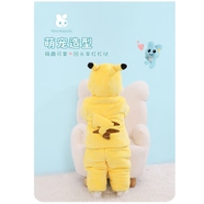 奇樂(lè )兔寶寶冬季套裝嬰兒加絨加厚熊貓兩件套兒童卡通外套棉衣恐龍保暖衣 X5689精靈冬季兩件套 加厚 120 建議身高110-118