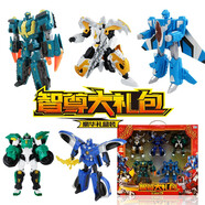百變機獸元氣勇者星原小寶神勇V5隊變形機器人金剛玩具智尊大禮盒套裝男孩生日禮物 五個(gè)戰士禮盒裝A