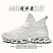 漫步者典藏版【名品 原裝直郵】 高級定制刀鋒戰(zhàn)士情侶限量跑步鞋 MBZ聯(lián)名丨雪地白丨官方限定 38