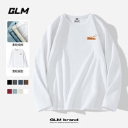 GLM長袖t恤男秋季寬松純棉男士圓領(lǐng)打底衫潮流街頭衣服男裝