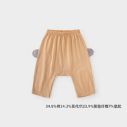 巴厘小豬（BALIPIG）一歲寶寶褲子哈倫褲夏季薄款大屁屁褲小童休 杏桃（七分褲） 100 cm