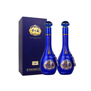 洋河藍(lán)色經(jīng)典 綿柔濃香型白酒【喜酒】 52度 550mL 2瓶 夢(mèng)之藍(lán)M6＋