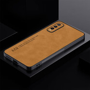Espanson VIVO Y70S手機(jī)殼iQOOU1保護(hù)套y51s膚感羊巴皮磨砂5G軟硅膠防摔外殼 Y51S【羊巴皮】琥珀棕