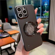 HKEN適用蘋(píng)果iPhone15 14 13 12 11 Pro Max手機殼Plus超薄mini無(wú)邊框7金屬6S烤漆XR磁吸XS防摔散熱殼 暗夜黑【金屬烤漆工藝無(wú)邊框】磁吸款 iPhone 14 P