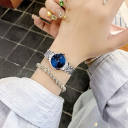 【二手99新】浪琴LONGINES女表 博雅系列 浪琴手表女士 機械女表 時(shí)尚商務(wù)休閑 瑞士手表 18K黃金玫瑰金 送禮 L4.310.4.97.6藍盤(pán)鋼帶鉆刻29mm