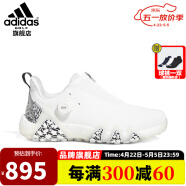 阿迪达斯 （adidas）高尔夫球鞋男士新款时尚轻便透气GOLF运动男鞋轻量缓震BOA系带 GV9420 白/一号黑/金属银 40码=7.0