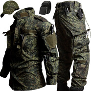 特戰軍迷用軍裝外軍特種兵俄羅斯小綠人迷彩服正版軍人米彩服打獵 ACU俄羅斯迷彩服+帽子腰帶 M(131-140斤)