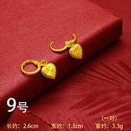 創(chuàng)緣 鍍金耳環(huán)大號樹葉耳墜孔雀耳飾送媽媽生日禮物時尚飾品 9號