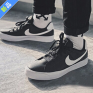 耐克（NIKE）男鞋秋季新款COURT運動(dòng)鞋簡(jiǎn)版空軍一號AF1潮流時(shí)尚百搭休閑鞋板鞋 BQ4222-002/黑色開(kāi)拓者 44