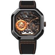 愛(ài)勒 AGELOCER火山表燃系列機械表防水全自動(dòng)鏤空手表品牌腕表原創(chuàng  )名表艾戈勒 【王大陸同款】5003J3橙 44.5mm 大表盤(pán) 男女同款 一表一碼