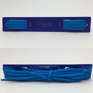 適配于亞·瑟士鞋扁圓as·ics跑鞋運動鞋男女6mm半圓鞋帶鞋繩 孔雀藍 1.2米