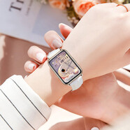 華為（HUAWEI）【女神走心實(shí)用禮】手表Watch fit女士款2代智能穿戴運動(dòng)心率睡眠生理周期NFC血氧監測女友禮物 月光白【可以藍牙通話(huà)】曬單送鋼表帶+太空人