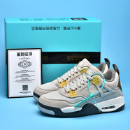 aj4官網(wǎng)電母男鞋低幫莆田純原高-版本aj3白水泥高幫女運動鞋大童 aj4灰兔子 37碼