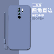 膜思維適用小米紅米redmi note8pro手機(jī)殼M1906G7E歐美全包邊情侶硅膠卡通磨砂防摔保護(hù)套潮男女新款軟殼 薰衣草灰-純色+硅膠手繩 紅米Note8Pro