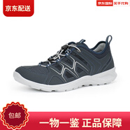 愛(ài)步（ECCO）春夏運動(dòng)鞋男網(wǎng)面透氣跑步鞋休閑鞋825774 51406-深海藍 39