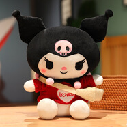 禮盒款網(wǎng)紅穿衣小惡魔公仔毛絨玩具布娃娃抱枕女生睡覺庫(kù)洛米玩偶送閨蜜生日禮物送女生生日節(jié)日禮物 小惡魔-紅毛衣+心形LOVE 約25cm